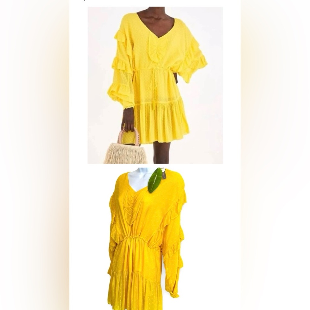 NWT Farm Rio XS Stylish Yellow Dress